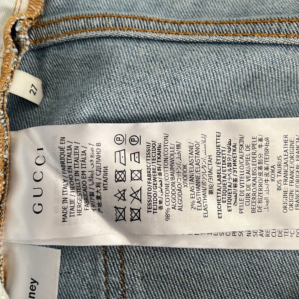Gucci x Disney Light Blue Denim Jeans - Picture 5 of 5